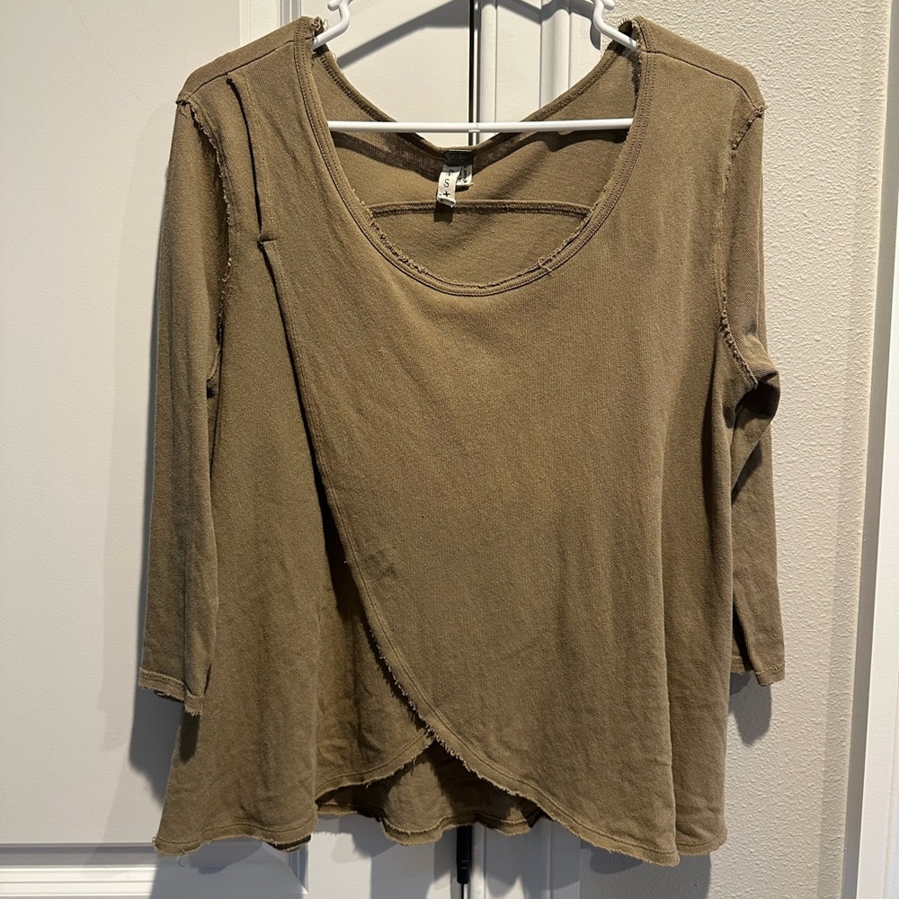 Free People We The Free Olive Green Women's Top